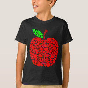 Cute Heart Apple Red Men Women Funny Valentine Gif T-Shirt