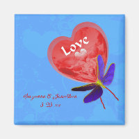Cute Heart Balloon Personalised Wedding 