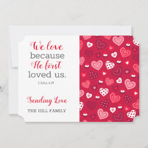 Cute Heart Bible Holiday Card