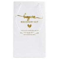 Cute Heart Calligraphy Wedding Hangover Kit Small