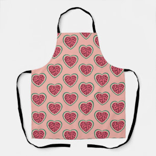 cute heart colourful palestine Watermelons Apron