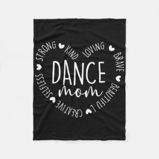 Cute Heart Dance Mum Proud Dancer Mummy Dancing Mo Fleece Blanket