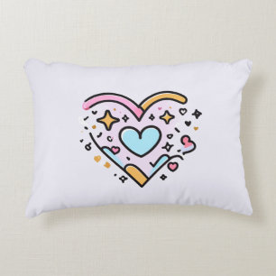 cute heart decorative cushion