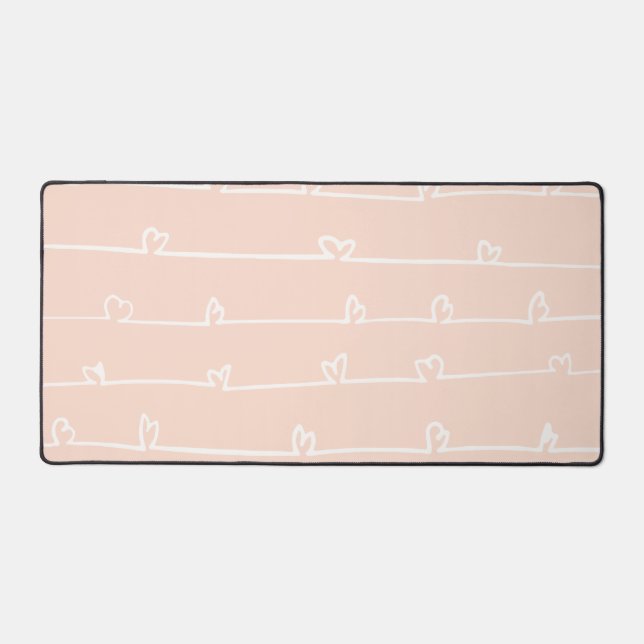 Cute heart desk mat (Front)