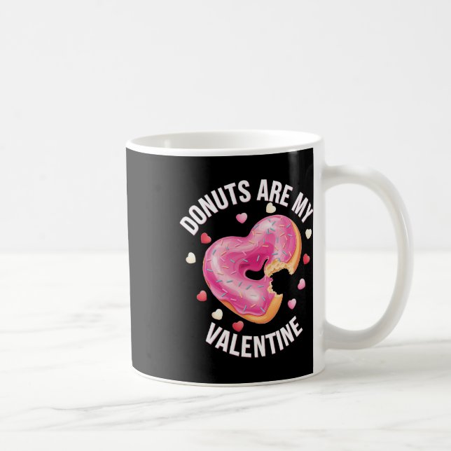Cute Heart Doughnut With Pink Frosting Valentine's Coffee Mug (Right)
