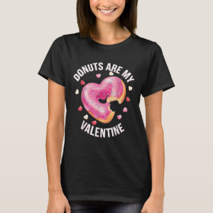Cute Heart Doughnut With Pink Frosting Valentines T-Shirt