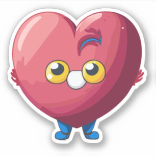 Cute Heart Kids Cartoon Charactor