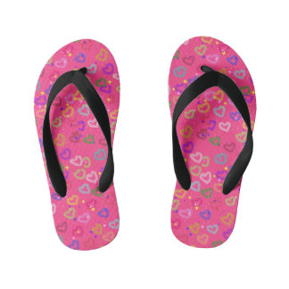 cute heart kid's jandals