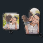 Cute HEART LOVE YOU DAD Photo Father's Day Oven Mitt & Pot Holder Set<br><div class="desc">Cute HEART LOVE YOU DAD Photo Names Father's Day Oven Mitts and Pot Holders features your favourite photo with the text "(love heart) you Dad" in modern white script with your names below. Personalise by editing the text in the text box provided and adding your own picture. Perfect for Christmas,...</div>