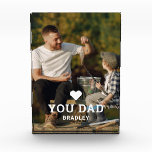 Cute HEART LOVE YOU DAD Photo Names<br><div class="desc">Cute HEART LOVE YOU DAD Photo Names Jigsaw Puzzle features your favourite photo with the text "(love heart) you Dad" in modern white script with your names below. Personalise by editing the text in the text box provided and adding your own picture. Perfect for Christmas, birthday and Father's Day gifts....</div>