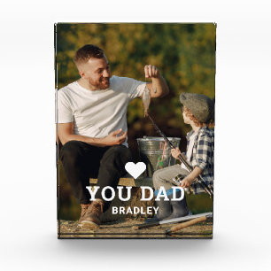 Cute HEART LOVE YOU DAD Photo Names Block