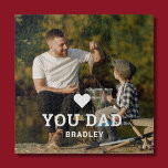 Cute HEART LOVE YOU DAD Photo Names Jigsaw Puzzle<br><div class="desc">Cute HEART LOVE YOU DAD Photo Names Jigsaw Puzzle features your favourite photo with the text "(love heart) you Dad" in modern white script with your names below. Personalise by editing the text in the text box provided and adding your own picture. Perfect for Christmas, birthday and Father's Day gifts....</div>