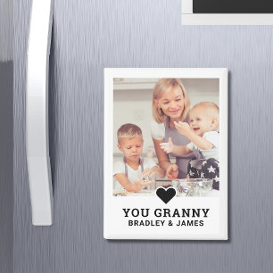 Cute Heart Love You Granny Mother's Day Photo Magnet