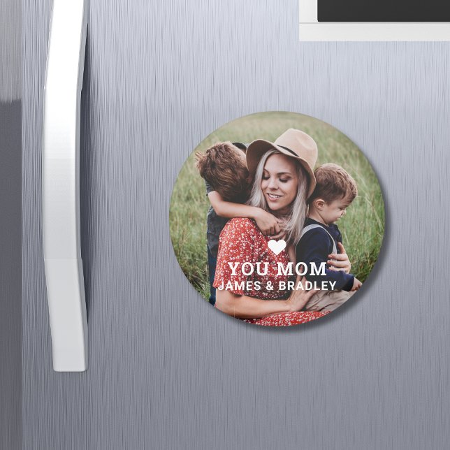 Cute HEART LOVE YOU MOM Mother's Day Magnet (Creator Uploaded)