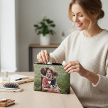 Cute HEART LOVE YOU MOM Mother's Day Photo Accessory Pouch<br><div class="desc">Cute Heart Love You Mum Mother's Day Photo Accessory Pouch Cosmetic Bag features your favourite photo with the text "(love heart) you Mum" in modern white script with your names below. Personalise by editing the text in the text box provided and adding your own picture. Designed by © Evco Studio...</div>