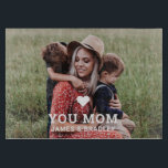 Cute HEART LOVE YOU MOM Mother's Day Photo Cutting Board<br><div class="desc">Cute Heart Love You Mum Mother's Day Photo Cutting Boards features your favourite photo with the text "(love heart) you Mum" in modern white script with your names below. Personalise by editing the text in the text box provided and adding your own picture. Perfect for Christmas, birthday and Mother's Day...</div>