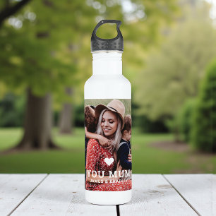 Cute HEART LOVE YOU MUM Mother's Day Photo 710 Ml Water Bottle
