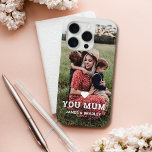 Cute HEART LOVE YOU MUM Mother's Day Photo iPhone 15 Pro Case<br><div class="desc">Cute Heart Love You Mum Mother's Day Photo iPhone 15 Pro Phone Cases features your favourite photo with the text "(love heart) you Mum" in modern white script with your names below. Perfect for Mum for birthday,  Christmas,  Mother's Day and holidays. Designed by ©2022 Evco Studio www.zazzle.com/store/evcostudio</div>