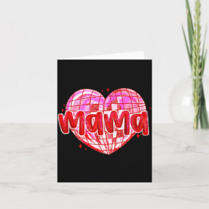 Cute Heart Mama Valentines Day Mom Wife  Card