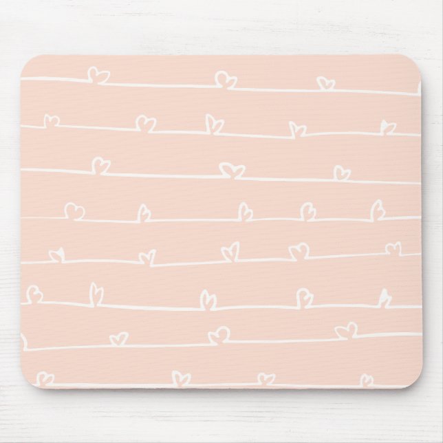 Cute heart mouse pad (Front)