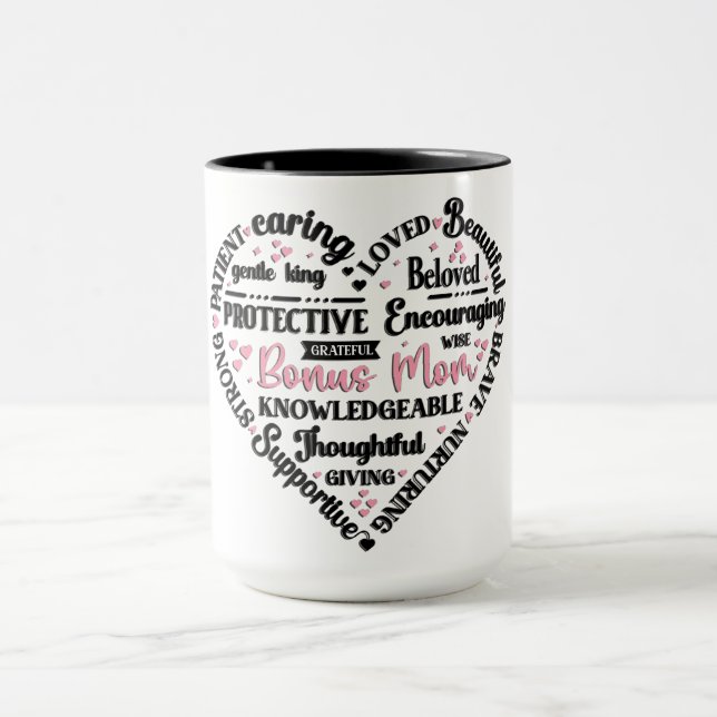 Cute Heart Mug/Bonus Mum Mug (Center)