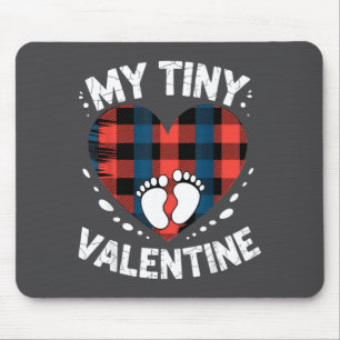 Cute Heart My Tiny Valentine Pregnancy Announcemen Mouse Pad