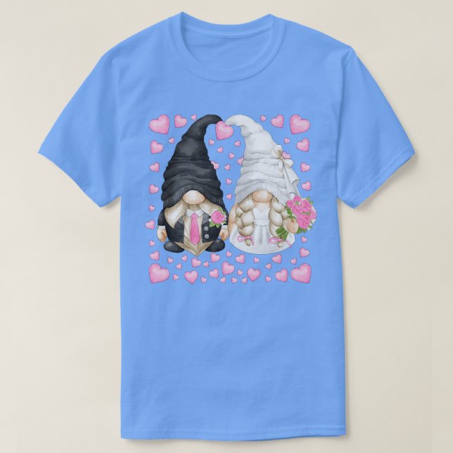 Cute Heart Pattern For Wedding Mr T-Shirt (Design Front)