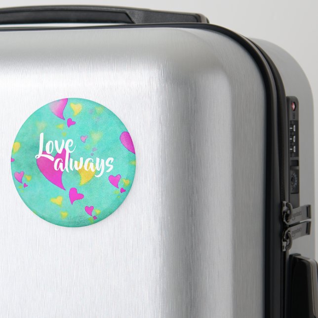 Cute Heart Pattern Love Always Valentine Magnet (In Situ (Luggage))