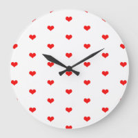 Cute Heart Patterns Valentine's Gift Red White