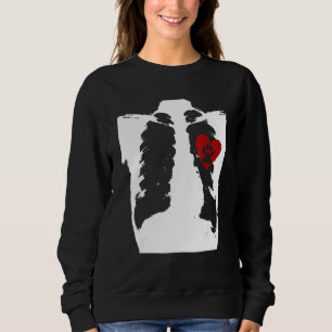 Cute Heart Paw Print Design for Dog Lovers  Puppy  Sweatshirt