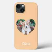 Cute Heart Pet Photo & Dog Paw Prints,Custom