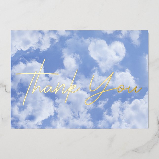 Cute Heart Shaped Cloud In Blue Sky Cheerful Happy (Front)