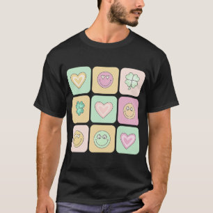Cute Heart Smiling Face C St Patricku2019s Day Pas T-Shirt