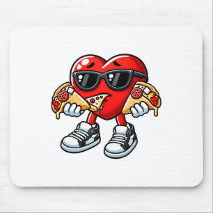 Cute Heart Sungles Eating Tacos February 14th Vale Mouse Pad
