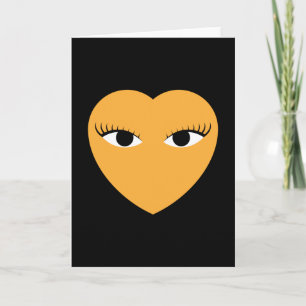 Cute Heart with Eyes Card
