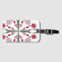 Cute Hearts Bees Roses Romantic Floral Doodles