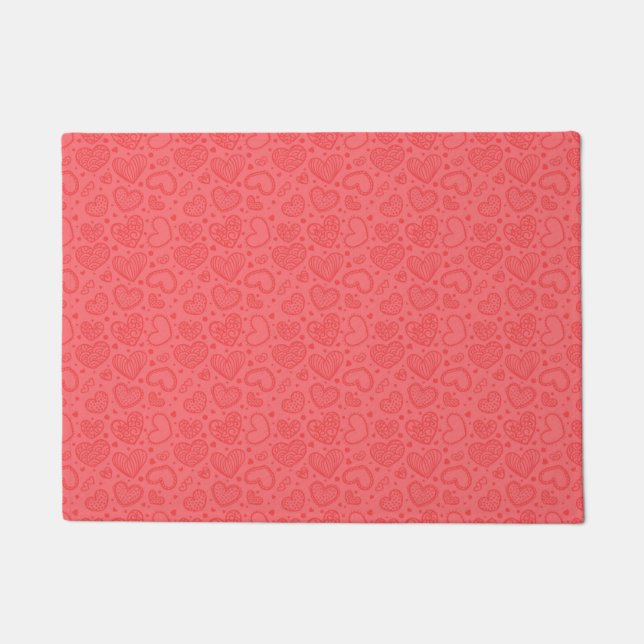 Cute Hearts Doormat (Front)