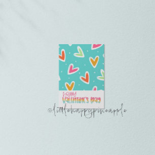 Cute Hearts Happy Valentine's Day Card