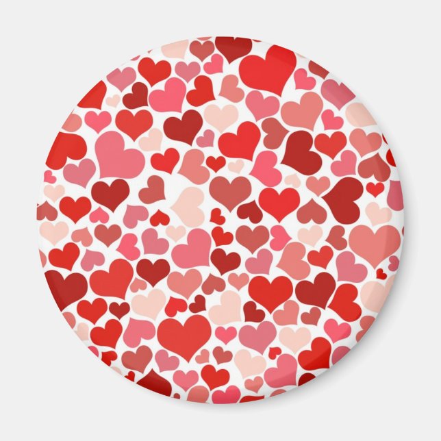 Cute Hearts Magnet (Front)