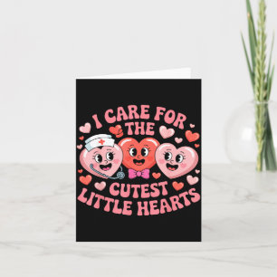 Cute Hearts Nurse Life Valentines Day Caring Steth Card