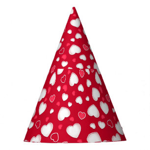 Cute hearts party hat