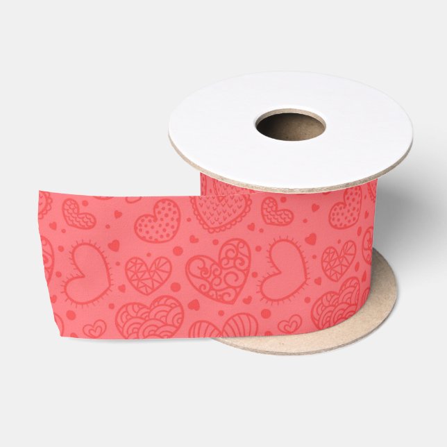 Cute Hearts Satin Ribbon (Spool)