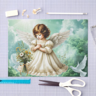 Cute Heaven sent little Angel Tissue Paper