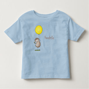 Cute hedgehog and balloon cartoon pattern toddler T-Shirt