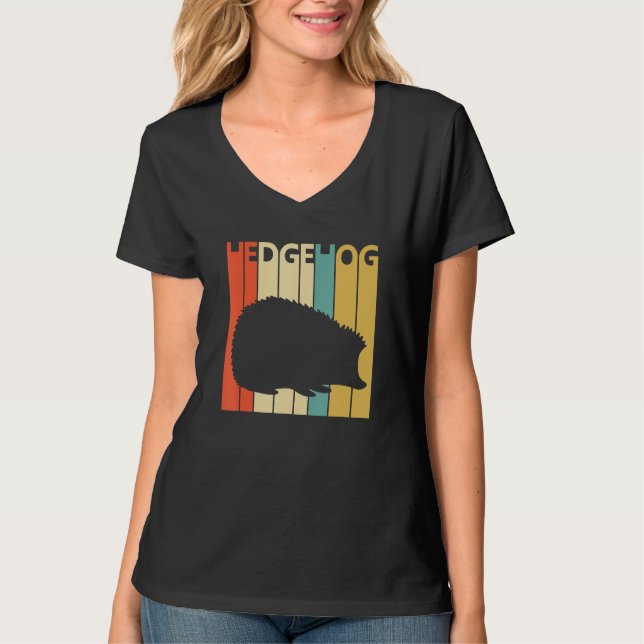 Cute Hedgehog Animal T-Shirt (Front)