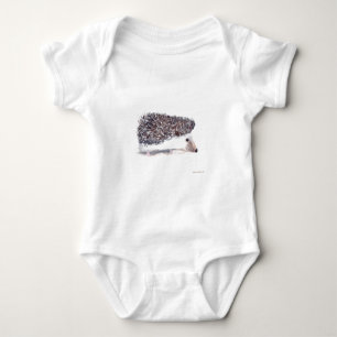 Cute Hedgehog animal wildlife woodland watercolor Baby Bodysuit