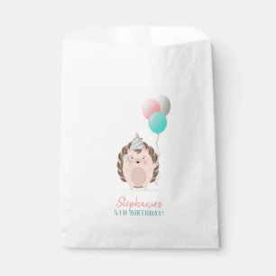 Cute Hedgehog Birthday Favour Bags