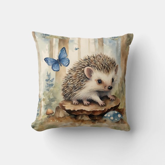 Cute Hedgehog Boys Cushion (Front)