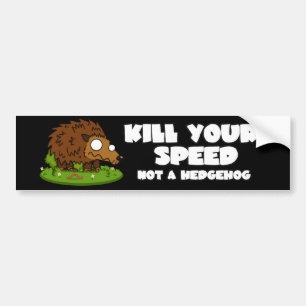Cute Hedgehog Bumper Sticker