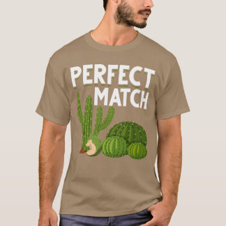 Cute Hedgehog Cactus Garden Animals retro T-Shirt